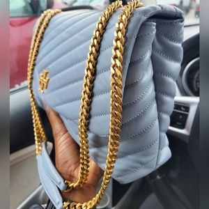 AUTHENTIC DESIGNER TORY BURCH Kira Chevron Convertible Shoulder Bag